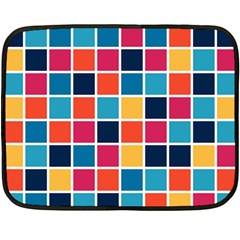Square Plaid Checkered Pattern Fleece Blanket (mini)