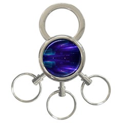 Abstract Colorful Pattern Design 3-ring Key Chain by Ravend