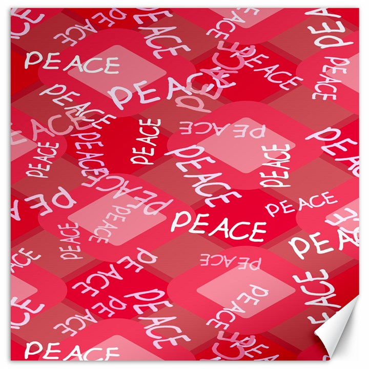 Background Peace Doodles Graphic Canvas 20  x 20 