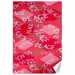 Background Peace Doodles Graphic Canvas 20  X 30  by Ravend