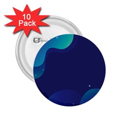 Abstract Blue Texture Space 2 25  Buttons (10 Pack)  by Ravend
