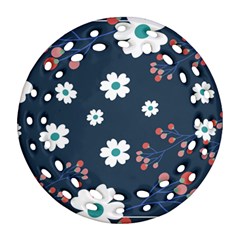 Floral Digital Background Ornament (round Filigree) by Ravend