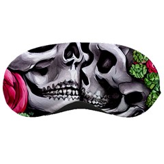 Black Skulls Red Roses Sleeping Mask by GardenOfOphir