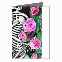 Floral Skeletons Greeting Cards (pkg Of 8) by GardenOfOphir