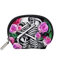 Floral Skeletons Accessory Pouch (small) by GardenOfOphir