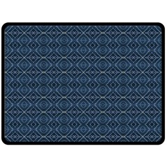 Blue Diamonds Motif Fancy Pattern Design Fleece Blanket (large) by dflcprintsclothing