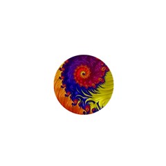 Fractal Spiral Bright Colors 1  Mini Buttons