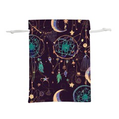 Bohemian  Stars, Moons, And Dreamcatchers Lightweight Drawstring Pouch (m) by HWDesign