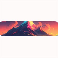 Mountain Sky Color Colorful Night Large Bar Mat by Ravend