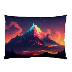 Mountain Sky Color Colorful Night Pillow Case by Ravend