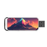 Mountain Sky Color Colorful Night Portable USB Flash (Two Sides) Back