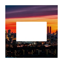 Downtown Skyline Sunset Buildings White Box Photo Frame 4  X 6  by Ravend