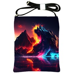 Mountain Color Colorful Love Art Shoulder Sling Bag