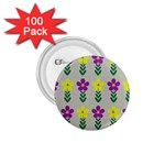 Pattern Flowers Art Creativity 1.75  Buttons (100 pack)  Front