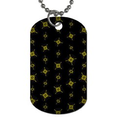 Symbols Gold Background Metallic Dog Tag (two Sides) by Uceng