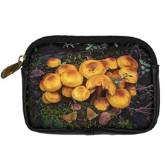 Orange Mushrooms In Patagonia Forest, Ushuaia, Argentina Digital Camera Leather Case by dflcprintsclothing