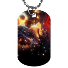 Nebula Galaxy Stars Astronomy Dog Tag (two Sides) by Uceng