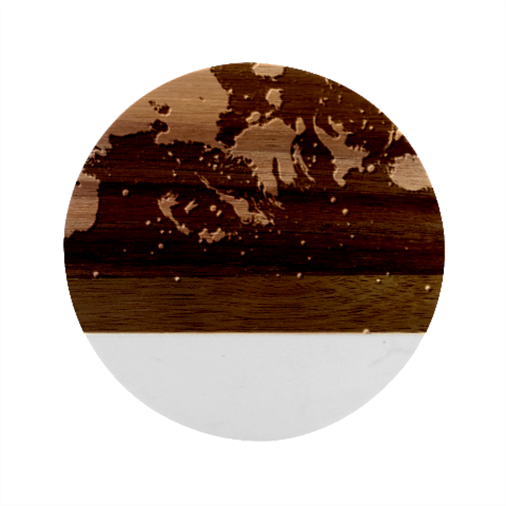 Nebula Galaxy Stars Astronomy Marble Wood Coaster (Round)