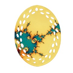 Fractal Art Fractals Digital Art Ornament (oval Filigree) by Uceng