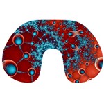 Fractal Pattern Background Travel Neck Pillow Front