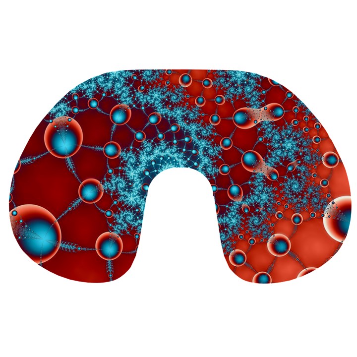 Fractal Pattern Background Travel Neck Pillow