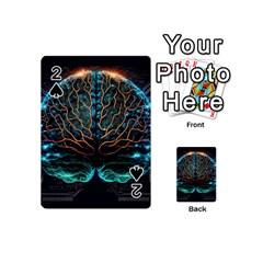 Brain Mind Technology Circuit Board Layout Patterns Playing Cards 54 Designs (mini) by Uceng