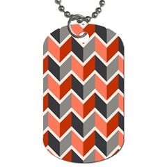 Colorful Zigzag Pattern Wallpaper Free Vector Dog Tag (one Side) by artworkshop