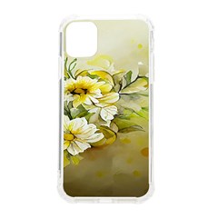 Watercolor Yellow And-white Flower Background Iphone 11 Tpu Uv Print Case by artworkshop