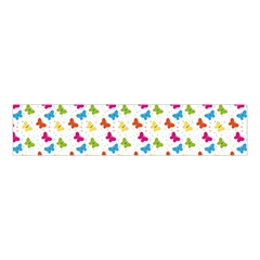 Butterfly Pattern Design Wallpaper Background Velvet Scrunchie