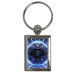 Ai Generated Digital Technology Computer Internet Key Chain (rectangle)