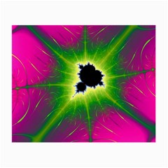 Fractal Art Math Abstract Artwork Pink Magenta Small Glasses Cloth