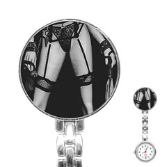 Bdsm Erotic Concept Graphic Poster Stainless Steel Nurses Watch by dflcprintsclothing