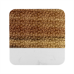 Spiral Pattern Texture Fractal Circle Geometry Marble Wood Coaster (square) by Ravend