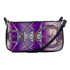 Abstract Colorful Art Pattern Design Fractal Shoulder Clutch Bag