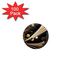 Space Futuristic Technology Digital Ai Generated 1  Mini Magnets (100 Pack)  by Ravend