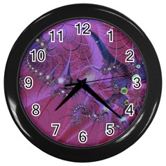 Fractal Math Abstract Abstract Art Digital Arts Wall Clock (black)