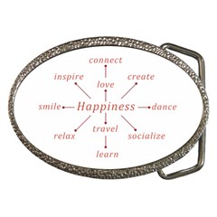 Happiness Typographic Style Concept Belt Buckles by dflcprintsclothing