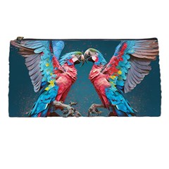 Birds Parrots Love Ornithology Species Fauna Pencil Case by danenraven