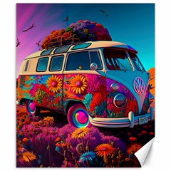 Ai Generated Beetle Volkswagen Bug Car Bus Canvas 8  X 10  by danenraven