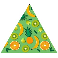 Fruit Tropical Pattern Design Art Pattern Wooden Puzzle Triangle