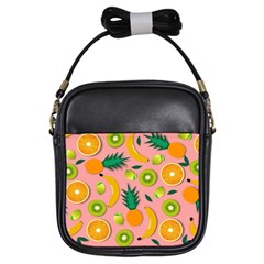 Fruits Tropical Pattern Design Art Girls Sling Bag