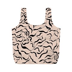 Leaves Plants Poster Drawing Full Print Recycle Bag (m)