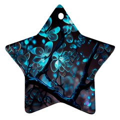 Art Ai Generated Cherry Blossom Blossoms Star Ornament (two Sides) by Ravend