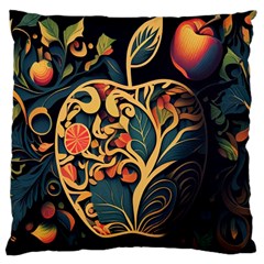 Ai Generated Apple Foliage Large Cushion Case (two Sides) by Ravend