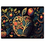 Ai Generated Apple Foliage Premium Plush Fleece Blanket (Extra Small)