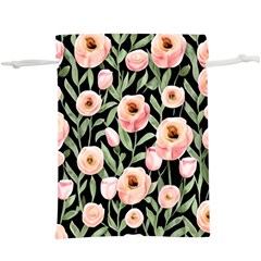 Captivating Watercolor Flowers Lightweight Drawstring Pouch (xl) by GardenOfOphir