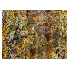 Rusty Orange Abstract Surface Premium Plush Fleece Blanket (extra Small) by dflcprintsclothing