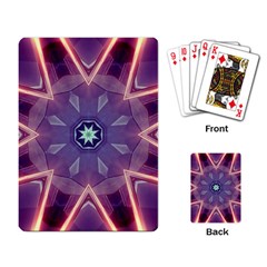 Abstract Glow Kaleidoscopic Light Playing Cards Single Design (rectangle)