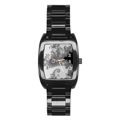 Apple Males Almond Bread Abstract Stainless Steel Barrel Watch by Ravend