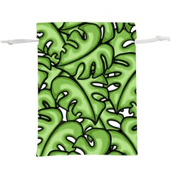 Leaves Nature Monstera Seamless Pattern Repeating Lightweight Drawstring Pouch (xl)
